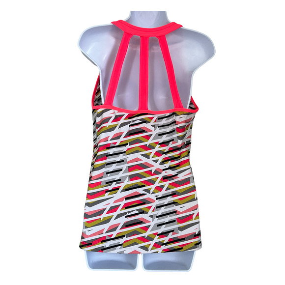 Fabletics Women's Pink Athletic Active Color Blocked Sleeveless Tank Size Large - Picture 2 of 8